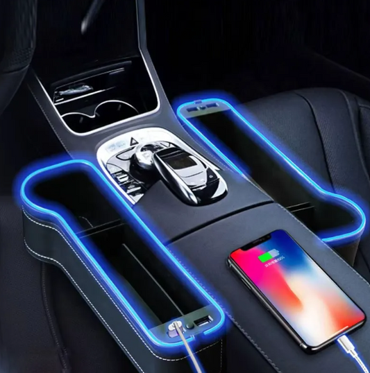 Organisateur de Luxe de Voiture avec LED & 2 Ports USB Fast Charge CIV
