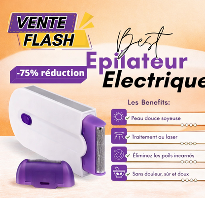 YES™ | Appareil d'Épilation Rechargeable USB pour Corps, Visage, Jambes et Maillot